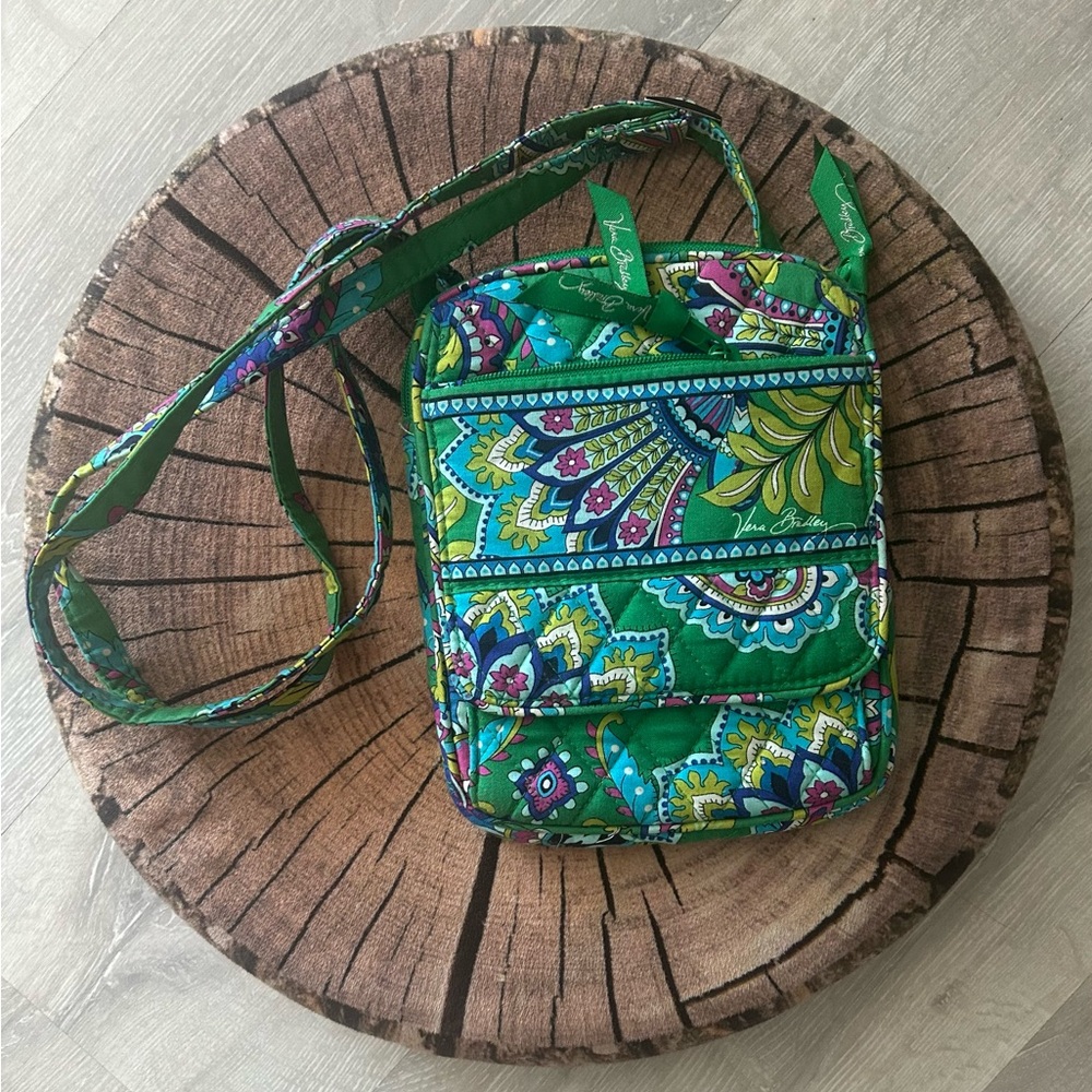 Vera Bradley Emerald Paisley Crossbody Bag